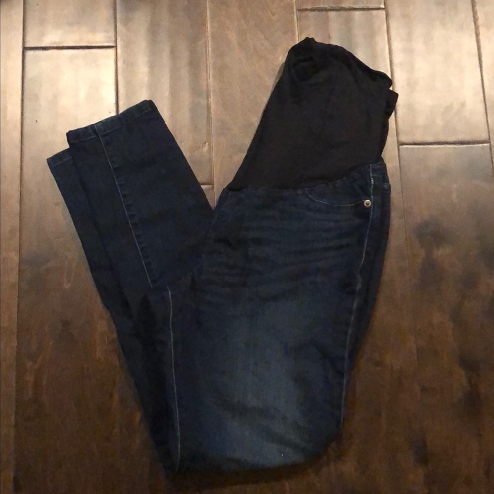 Dark Wash Skinny Maternity Jeans Isabel Maternity